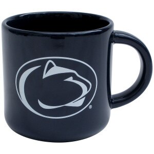 navy mug with Penn State Athletic Logo